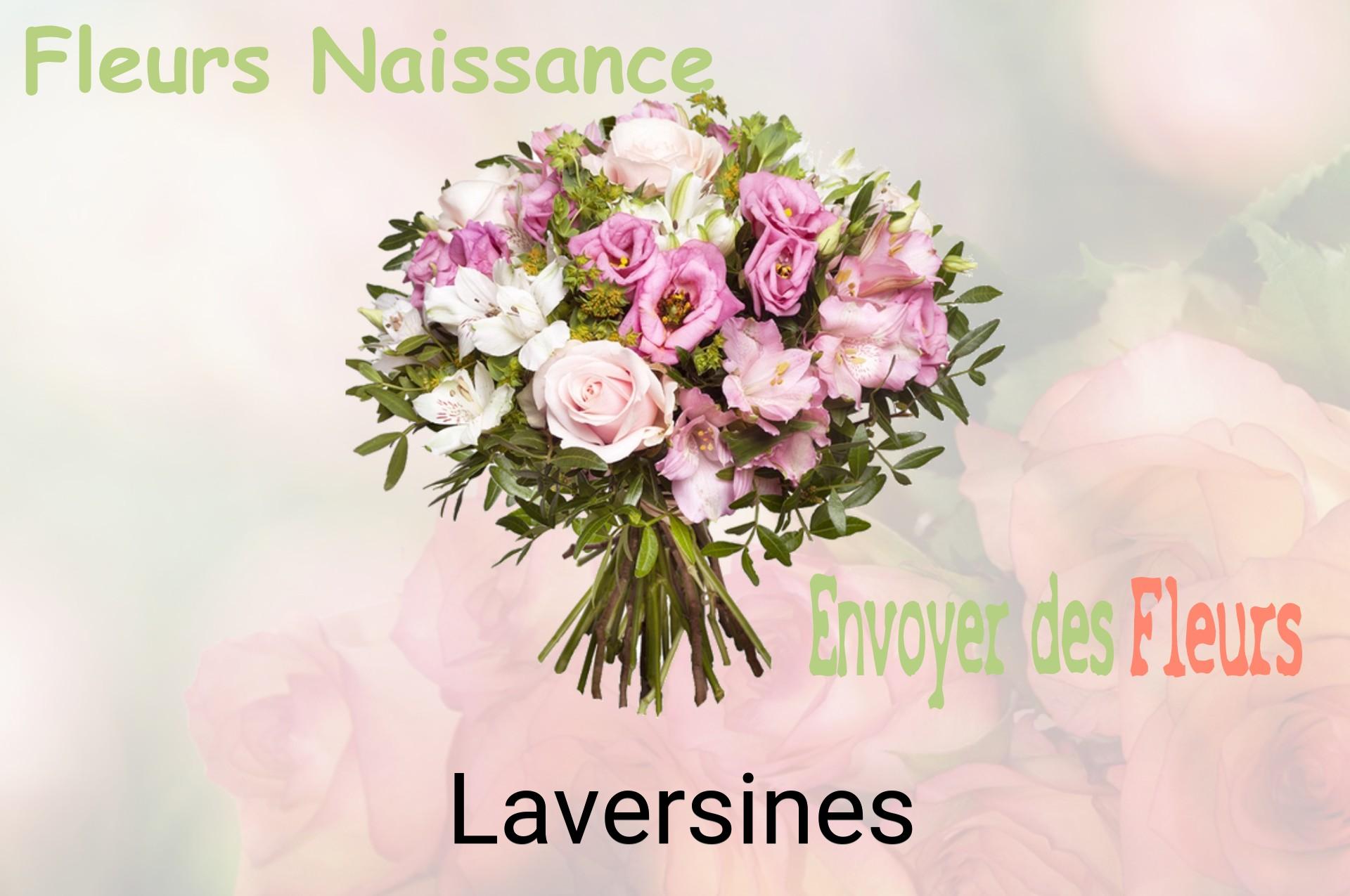 Bouquet de fleurs de naissance livré à Laversines